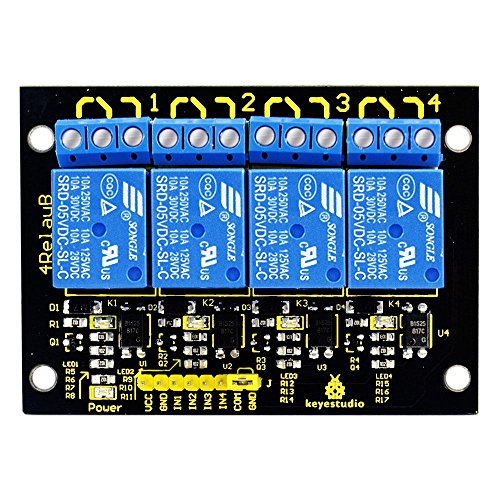 Keyestudio 4-channel Relay Module for Arduino Uno&mega/raspberry Pi/avr ...