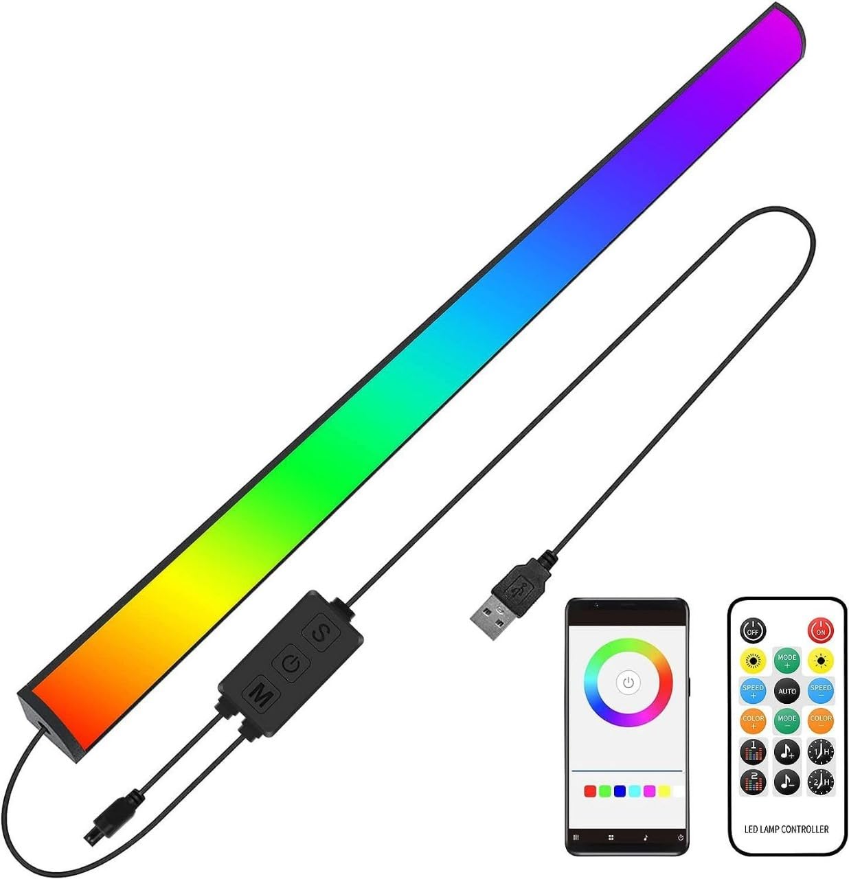 LED Strip Light Customizable, Energy-Efficient LED Lights for Bedroom, Stunning RGB Lights for TV Backlight, Monitor Backlight, and Ambient Lighting Easy Installation, Heat Resistant, Great Gift