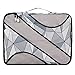 BAGAIL 6 Set Packing Cubes,Travel Luggage Packing Organizers with Laundry Bag(Geometry Grey)