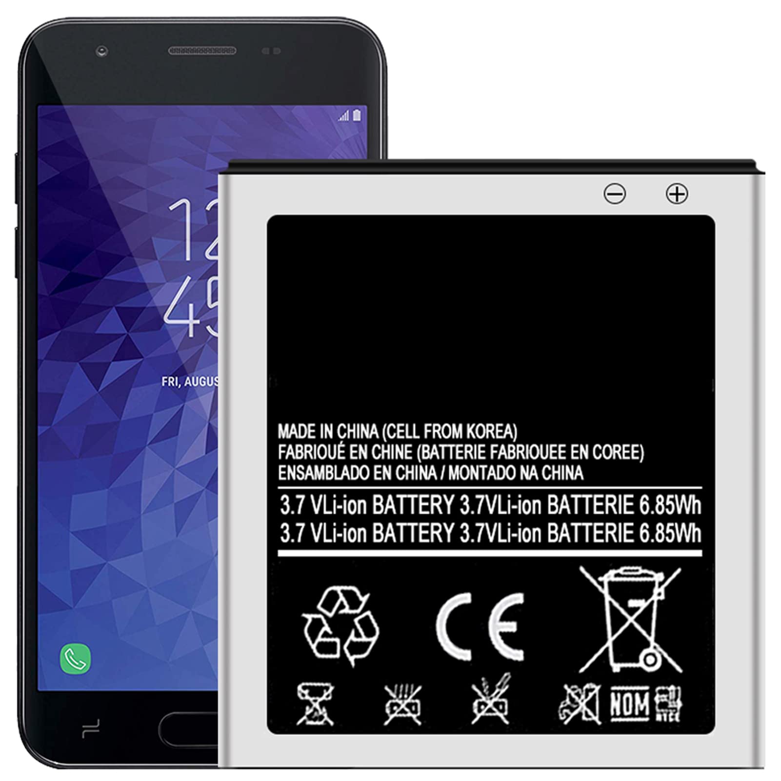 DDONG Only for Samsung Galaxy S II i727 T989 Nexus SPH L700 Replacement Battery EB-L1D71BA 1850mAh