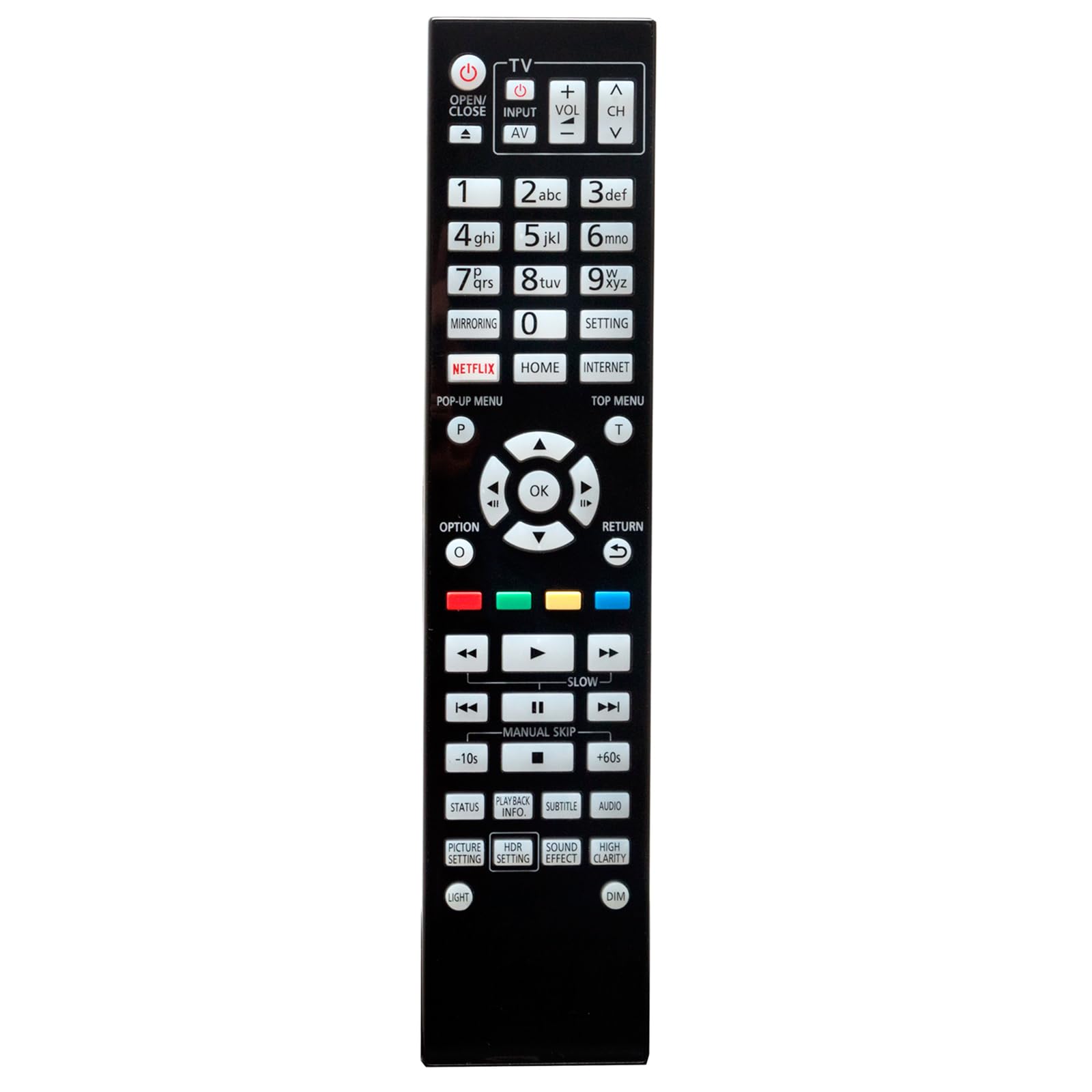 Photo 1 of N2QAYA000172 Replace Remote Control Compatible with Panasonic Blu-ray Disc Player DP-UB9000 UB820EB N2QAYB000175 N2QAYA000128
