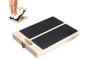 Wouqinen Calf Stretcher - Foldable Wood Calf Stretch Board,Adjustable Plantar Stretching Block - for Training Exercise Pilate