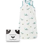 BubblePanda Rayon Made from Bamboo Sleep Sack 6-12 Months 1.0 Tog Soft Toddler Sleeping Sack for Babies 2-Way Zipper Baby Wearable Blanket