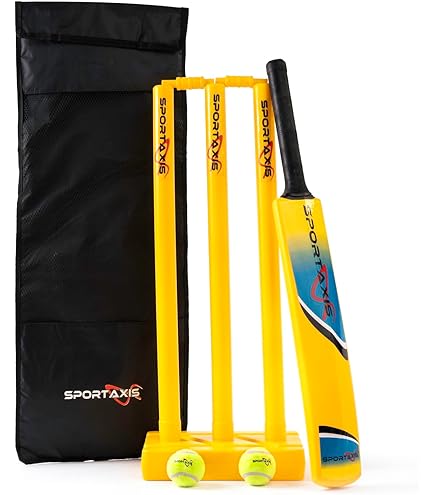 Set Cricket In Plastica FORTRESS - Ceppi, Bails E Base, Per Bambini E Adulti