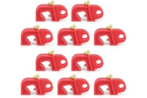 HiLKCO 10 PCS Electrical Circuit Breaker Lockout Device, Breakers Locks Universal Lock Out tagout Set for Loto Single and Multi Pole Industrial Grade