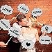 Wedding Photo Booth Props, Dry Erase Bubble Speech Photo Booth Props Attached to the stick, Wedding decorations, Birthday party photo props, 4E's Novelty®