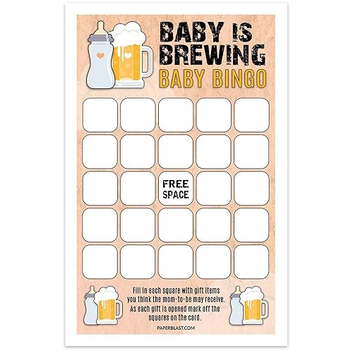 Amazon Com Baby Shower Game Baby Is Brewing Bottles And Beer