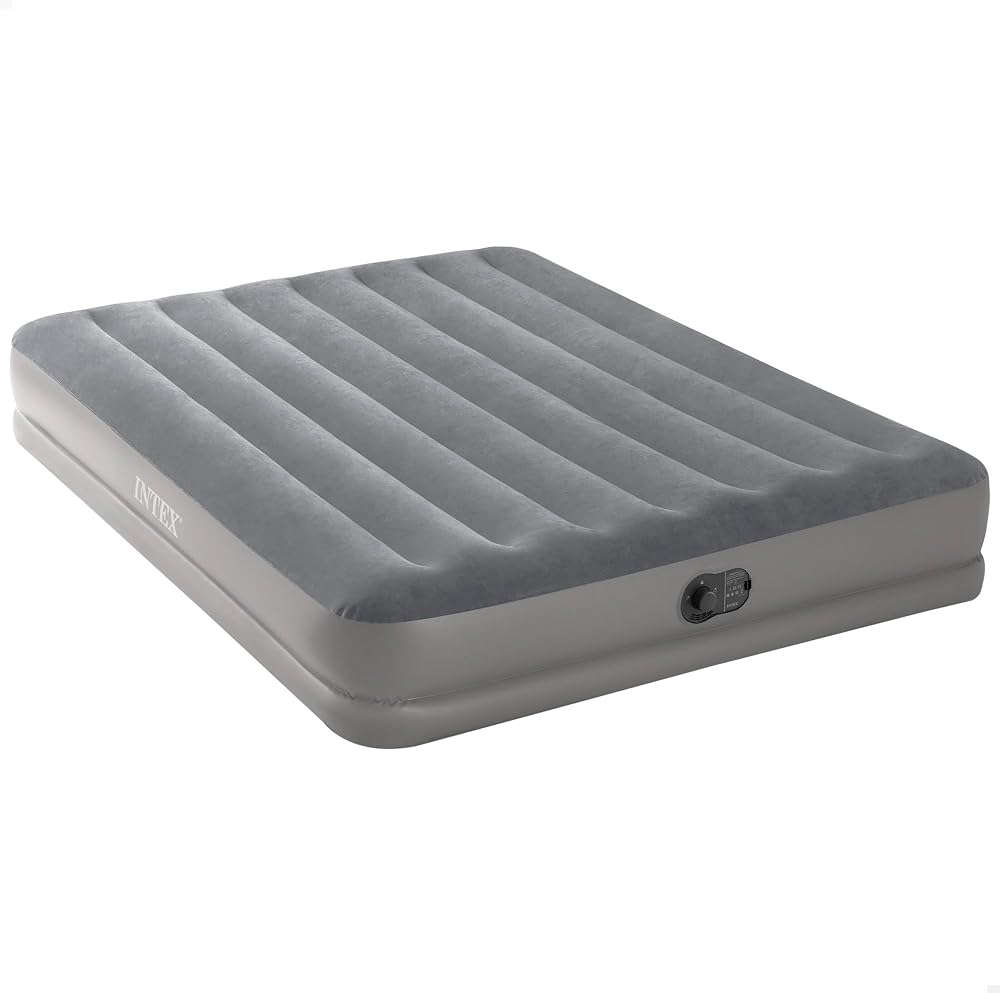 Intex Prestige Mid-Rise Dura-Beam Air Mattress with USB Pump