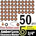 TMH 3/4-Inch Mount Amber LED Trailer Marker Lights, Pack of 50 primary