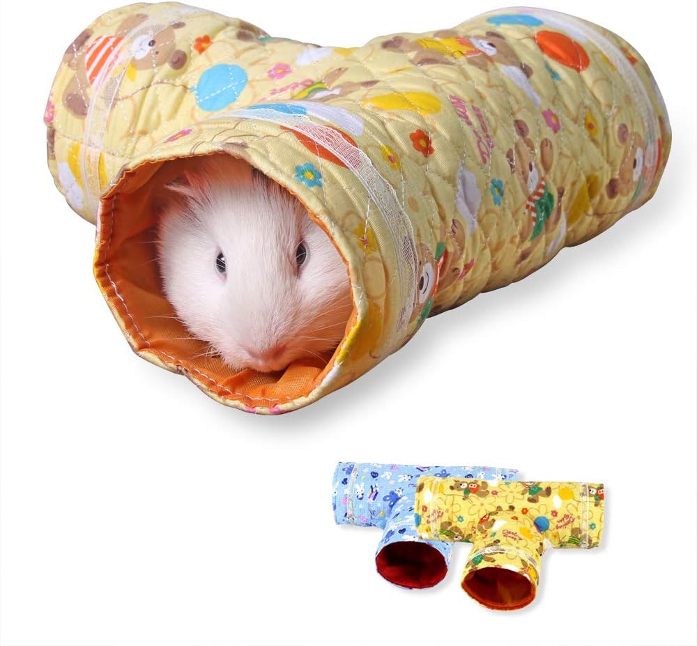MYIDEA Guinea Pig Tunnel Playing Toys - Tube for Guinea Pigs, Hamsters, Sugar Glider,Hedgehog,Snakes, Lizards