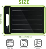4 in 1 Defrosting Board 8.27x12.24 Inch with Grater Sharpener view 2
