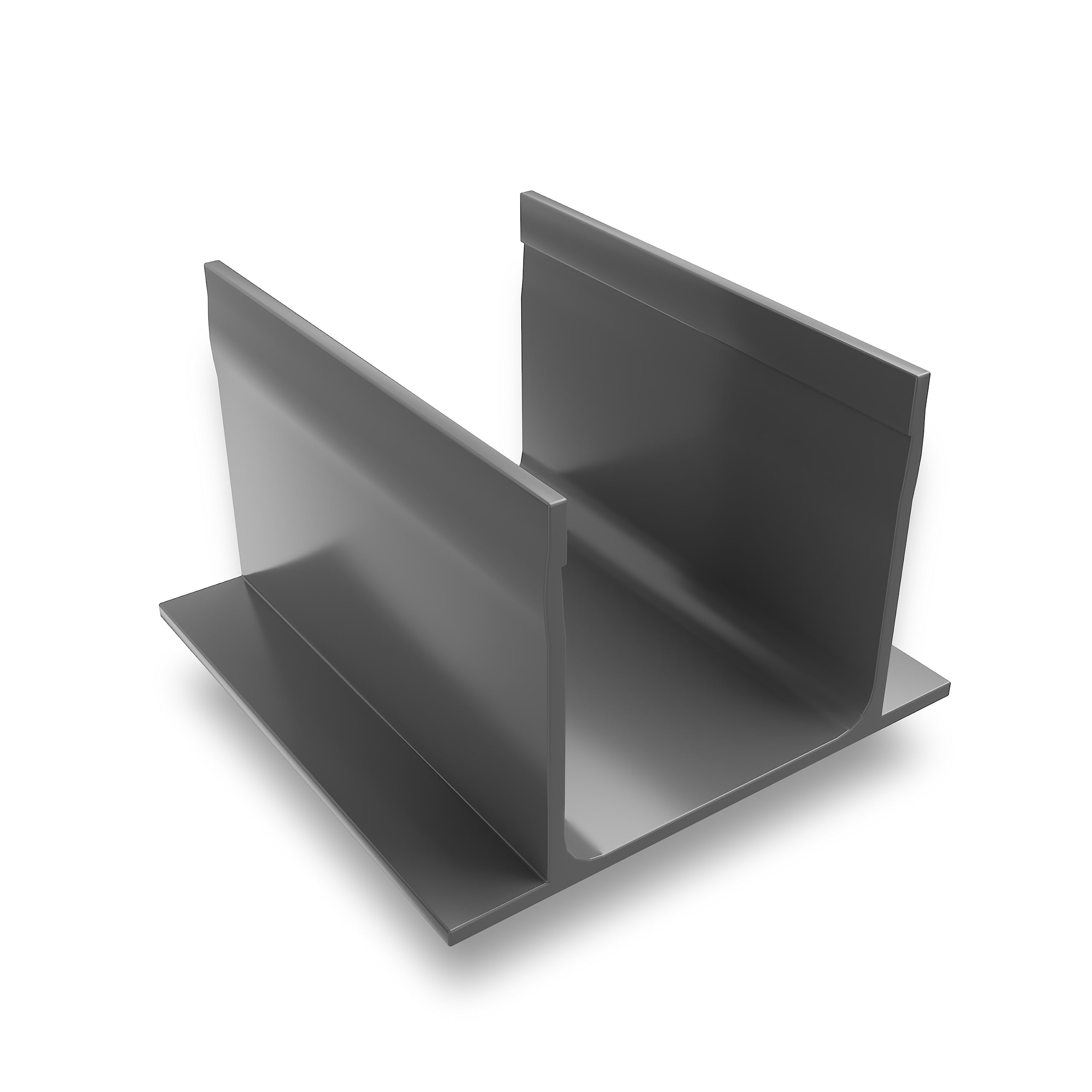 AluSthetic PVC Threshold Drainage Channel Connection Part | Flat Bottom Connector for Outdoor Driveway Patio Garden Drainage Systems | Soakaway Storm Drain Piece (No Outlet x 1)