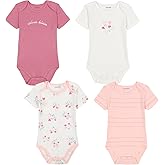 Calvin Klein baby-boys 4 Pack Bodysuits