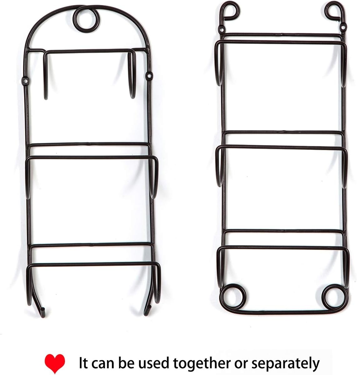 SODUKU Towel Rack Wall Mounted Metal Wine Rack Towel Shelf for Bathroom Bronze: Home & Kitchen