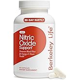 Berkeley Life Nitric Oxide Support Supplement - Nitric Oxide Booster for Men & Women - Blood Flow & Circulation with Beet Root Powder to Support Energy, Heart Health & Healthy Blood Pressure- 60 Count