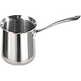 IMEEA Turkish Coffee Pot SUS304 Stainless Steel Coffee Maker for Briki Greek & Arabic Cezve Ibrik (20oz)