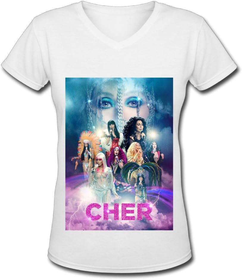 Kitteey Cher D2K Tour 2017 Poster V Neck T Shirt for Women