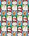 American Greetings Christmas Wrapping Paper, Juvenile Santa & Friends Blocks, Santa, 2-Roll