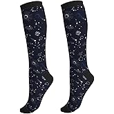 Wyayazh Crazy Fun Compression Socks Women Men Knee High Support Socks For Athletic Running Cycling