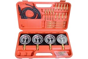 Alltooetools Universal Vacuum Carburetor Synchronization Balancer Gauge Carb Synchronizer Adjustment Tool Kit Compatible with Motorcycle BMW Honda Yamaha Kawasaki Suzuki GS KZ XS CB 550 650 750