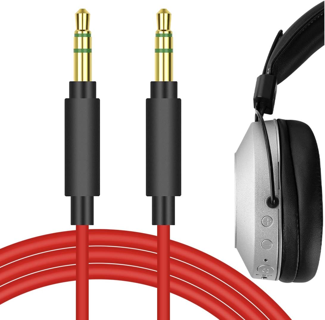 GEEKRIA Audio Cable Compatible with Yamaha YH-L500A, ATH-SR5, ATH-AR3BT, ATH-M20xBT, ATH-M50xBT2, Pioneer SEMS7BT Headphones