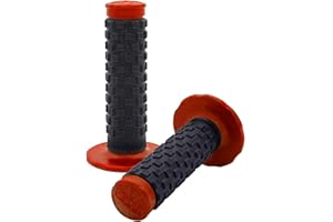 HJSIUTV Universal 7/8 Inch Motorcycle Hand Grips Cover Protectors Dirt Bike Throttle Bar Grip Compatible with Kawasaki KX60 KX125 KX250F Suzuki DRZ125L DR650 YZ250F WR250R TTR110 CR80R CRF150R