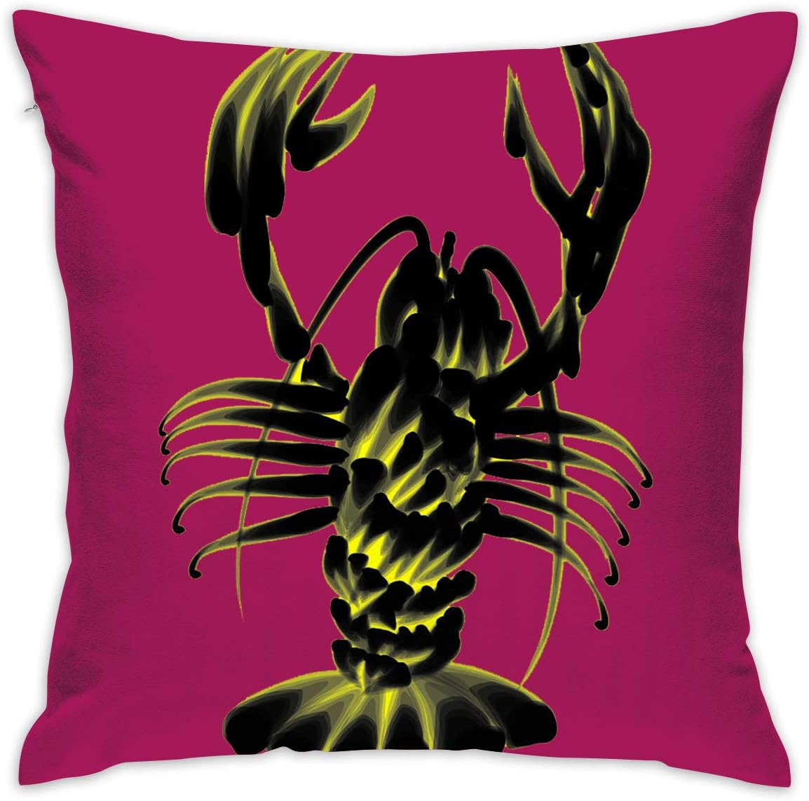 Markui Throw Pillow Cover Ink Crayfish Bed Sofa Pillow Case Sleeping Pillow Soft Cushion 18" X 18"
