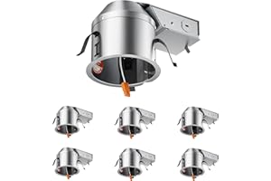 ANYHOME 6 Pack 4 Inch Remodel Recessed Housing,Recessed Lighting Housing,IC Rated & Air Tight, TP24 Connector, ETL Listed