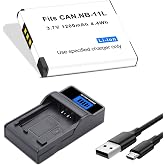 NB-11L NB-11LH Battery with Slim USB Charger for Canon PowerShot Elph 360 | Elph 350 Elph 340 Elph 190 Elph 180 Elph 160 Elph 150 Elph 140 Elph 135 Elph 130 Elph 110, SX420 is Camera