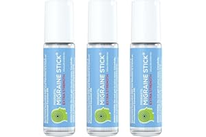Basic Vigor Migrastil Extra Strength Migraine Stick Advanced Formula. Strong Aromatherapy Roll On with Menthol and Essential Oils. No Lavender. Made in The USA.