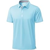 MAGCOMSEN Men's Polo Shirts Short Sleeve UPF 50+ Dry Fit Performance Golf Shirts Casual Athletic Collared Shirt