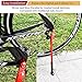 ICOCOPRO Bike Kickstand Adjustable Aluminum Alloy Bike Stand fits 26’’-29’’ Bike Side Kickstand with Concelaled Spring-Loaded Latch Non-Slip Rear Side for Mountain Bike/Road Bike/BMX/MTB