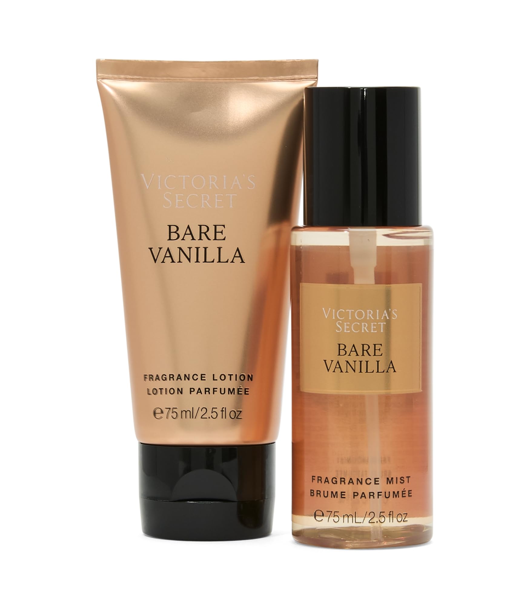 Victoria's Secret Bare Vanilla Mini Fragrance Duo Gift Set, Notes of Soft Cashmere