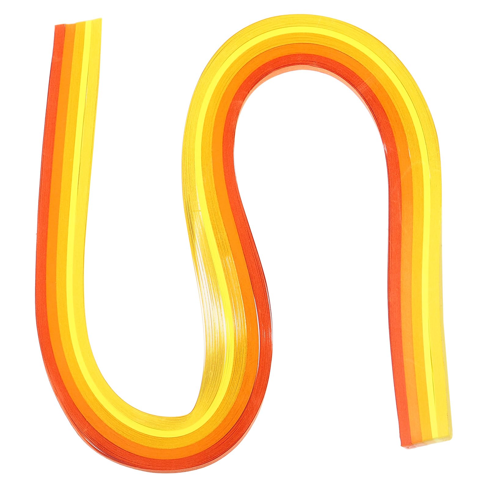 PATIKIL 540 x 10mm Rainbow Quilling Strips Paper,120 Pcs Origami Paper Quilling Strip for Art DIY Hand Craft Christmas, Gradient Yellow