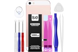 EMNT (5000 mAh)Battery for iPhone SE 2016 1st Generation (Screen Size:4inches),(Model A1723 A1662 A1724) High Capacity Than Others Replacement Battery with CompleteRepair Tool Kit and Instructions.22