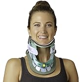 Aspen Vista Cervical Collar - 2-Piece Neck Brace for Restricting Cervical Motion -Relieves Neck Discomfort and Spine Pressure - Soft Cotton Padding - 6 Height Adjustments