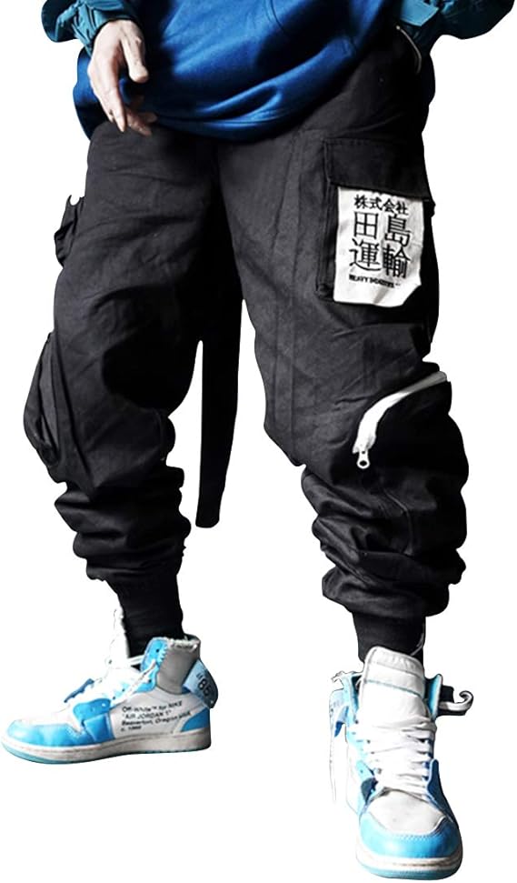 Amazon Aelfric Eden メンズスポーツパンツ ジョガー ヒップホップ カジュアルルーズパンツ スタイリッシュなビッグポケットパンツ ロングパンツ 通販