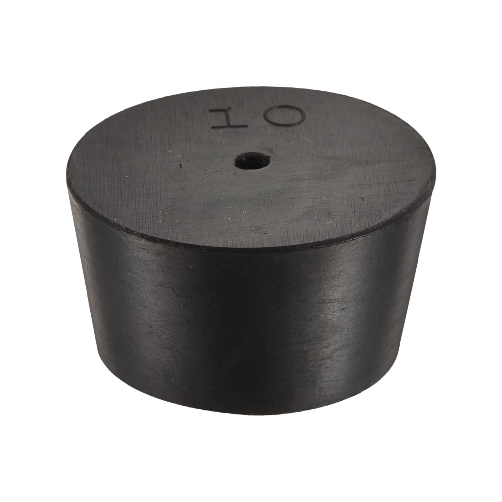 YOKIVE Rubber Stoppers with Hole, Tapered Plugs with High-temperature Resistance | Protect Hole, Great for Lab Industry (Black, 42mm to 50mm)