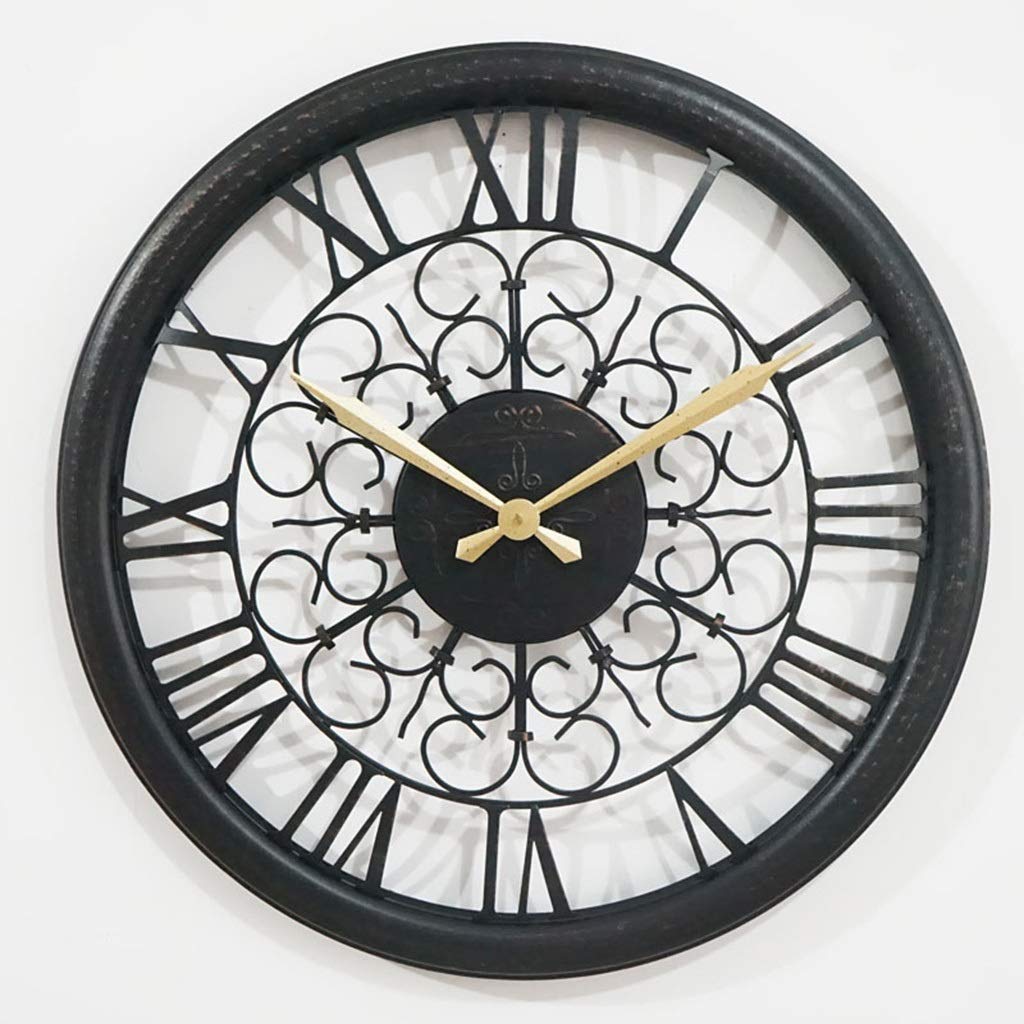 23" Large Wall Clock Hollow Clock Industrial Retro Creative Wall Clock