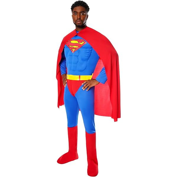 Amazon.com: Plus Size Adult Deluxe Muscle Chest Superman Costume