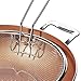 COOKSMARK 12-Inch Nonstick Induction Copper Pan with Lid, Fry Basket and Steamer Rack 5-Piece, Dishwasher Safe Frying Pan Set
