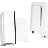 Cardinal Gates Door Guardian - Door Lock Security &amp; Door Reinforcement for Inward Swinging Doors - Child Safety Locks for Doors - 2 Pack - White