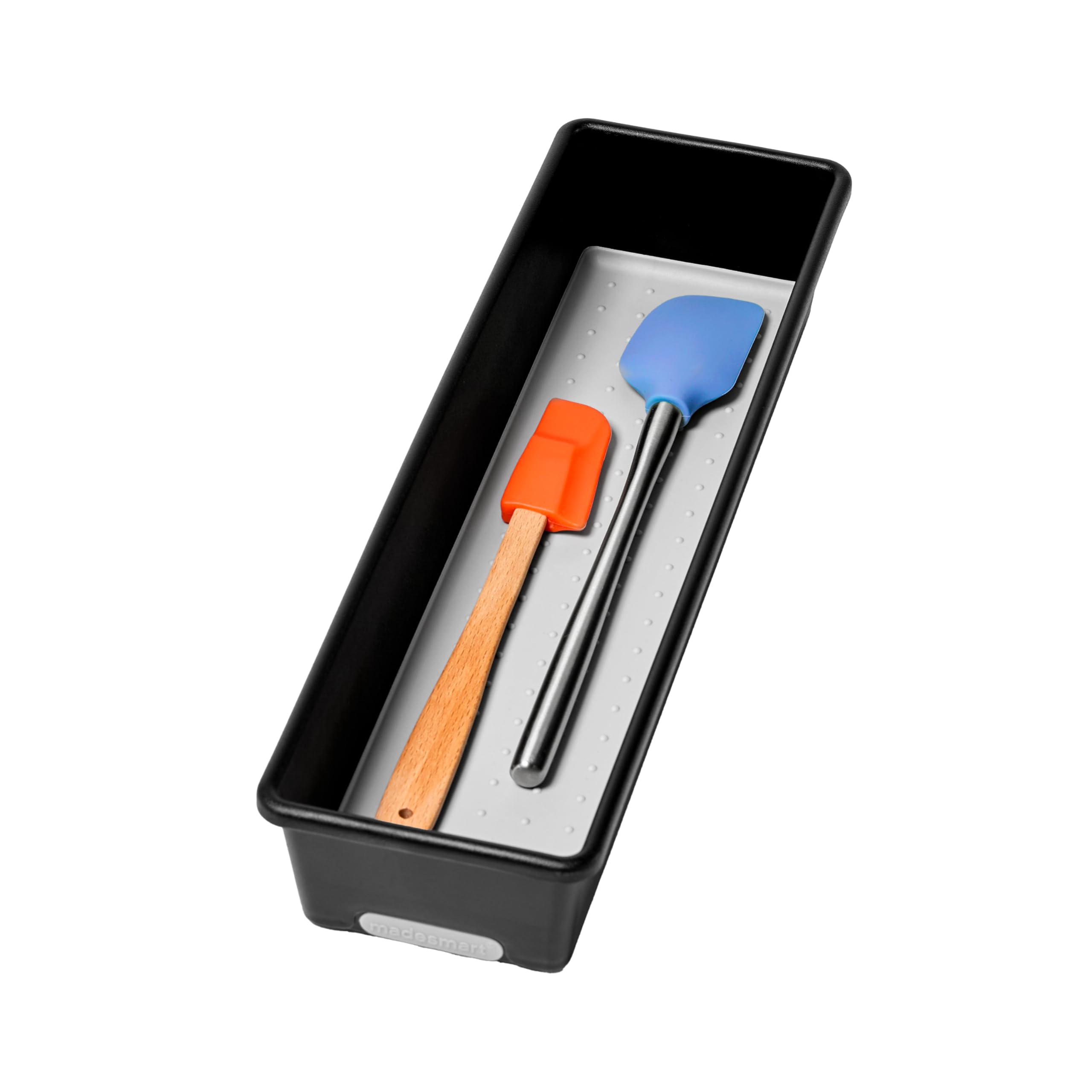 madesmart Classic 12.75" x 3.75" Bin - Granite | CLASSIC COLLECTION | Multi-Purpose Storage Organizer | Soft-grip Lining and Non-slip Rubber Feet | Easy to Clean | Durable | BPA