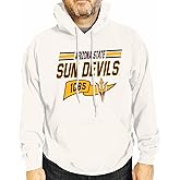 Campus Colors NCAA Adult Unisex Varsity Club Pennant Hooded Fleece Sweatshirt, Cozy Cotton Poly Blend, Classic Design