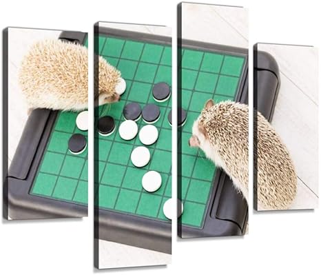 Amazon Co Jp アートパネル テーブルゲーム オセロ で白熱するハリネズミげっ歯類 ねずみ はりねずみ オセロ ゲーム テーブルゲーム ハリネズミ ヘッジホッグ ペット 動物インテリア 絵画 壁掛け ポスター キャンバス 部屋飾り アート 壁キャンバス 壁飾り 壁