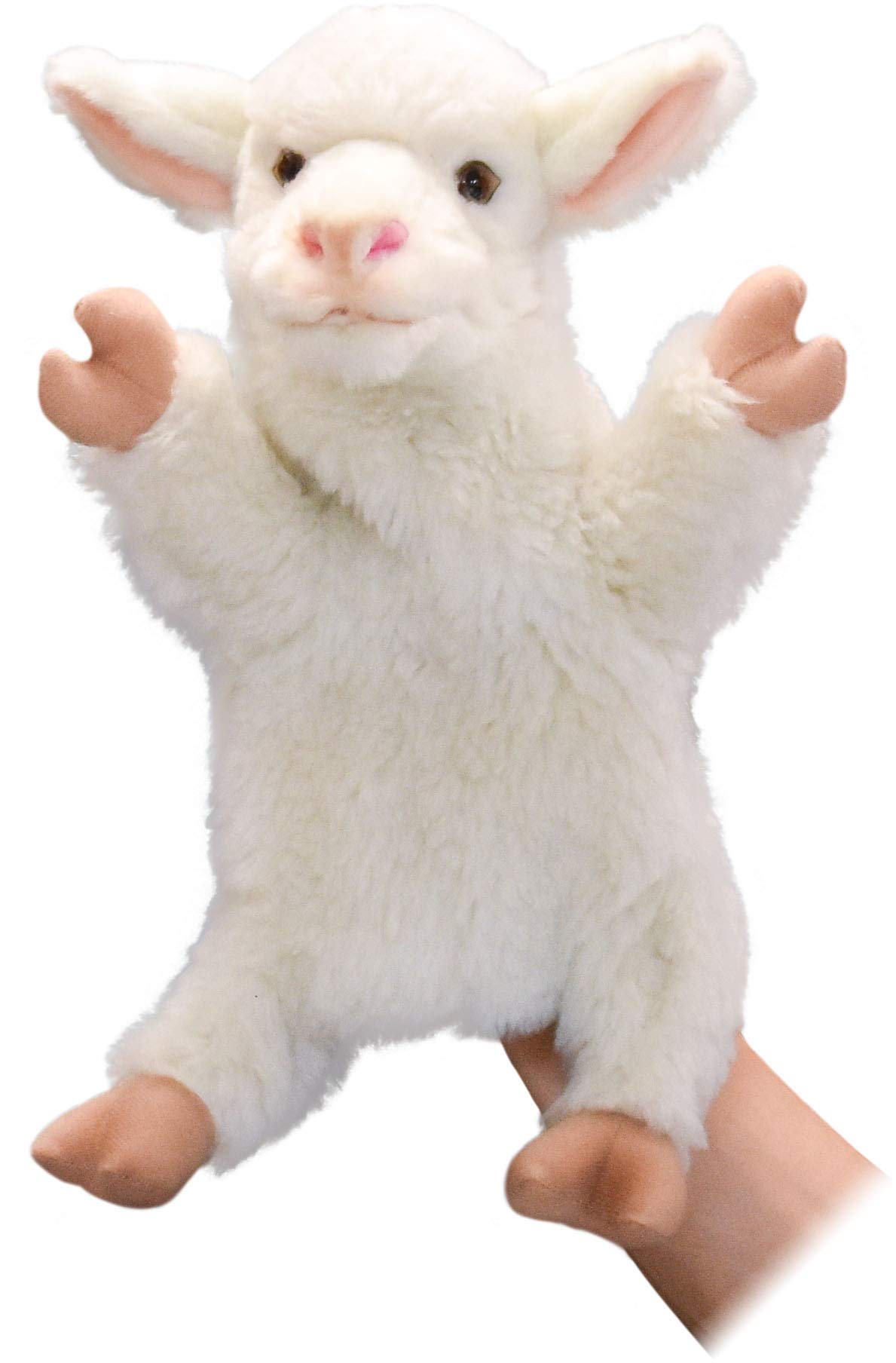 Lamb hand puppet 7340 lxwxh = 19x21x27 cm