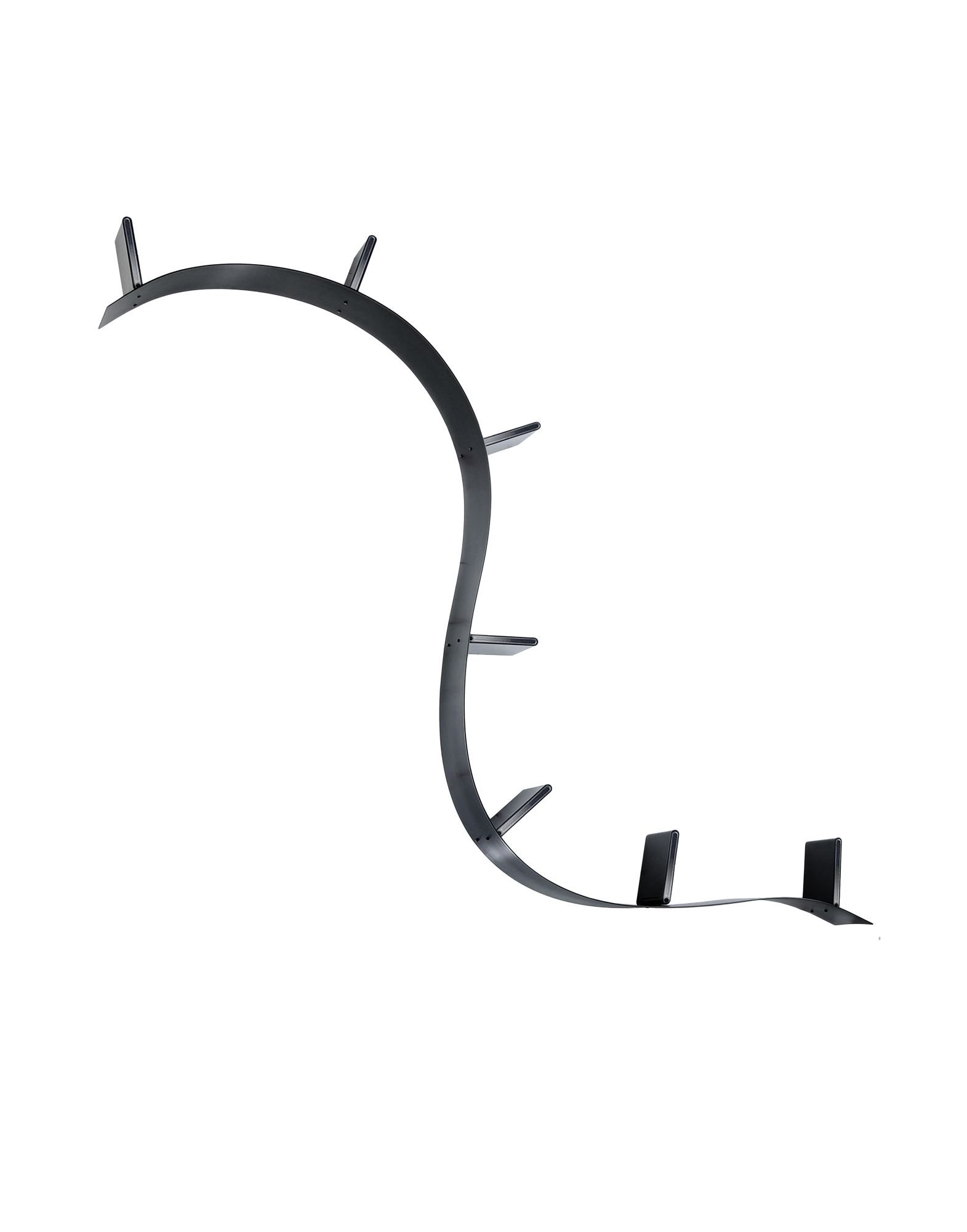 Kartell Book Worm MT.3.2 309, Plastic, Black, 320x20x19cm