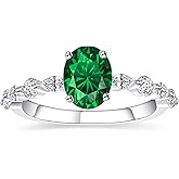 BONLAVIEGEM 1.5ct Oval Cut Engagement Ring for Women White Gold Plated Silver Cubic Zirconic Engagement Ring CZ Wedding Ring for Women Promise Rings Band Width 2.2mm Size 5-9