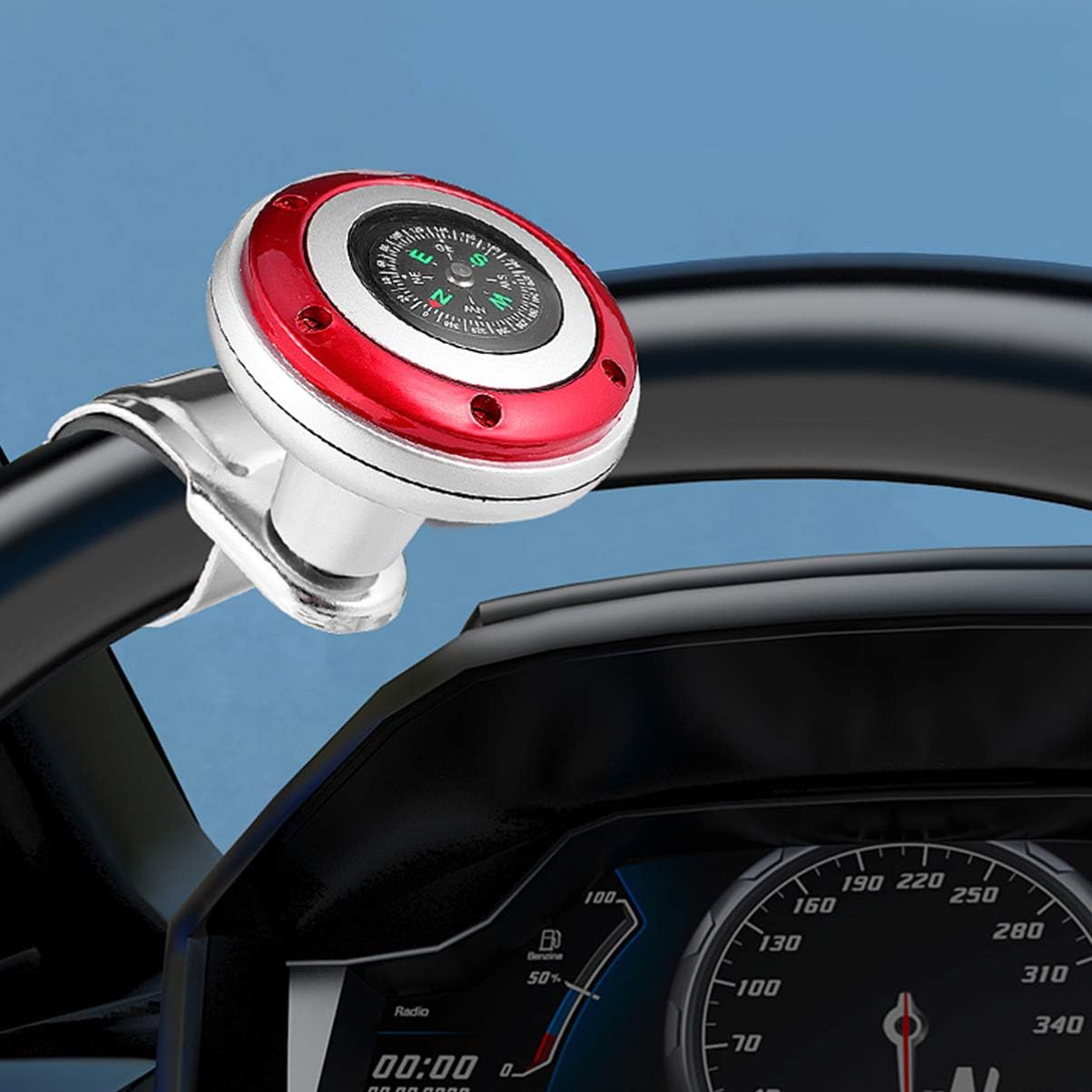 IMIKEYA Steering Wheel Spinner Power Handle Spinner Accessory Knob for Cars Trucks Semis Tractors Boats Golf Carts: Automotive