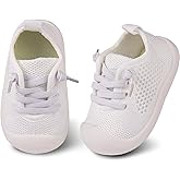 Baby First-Walking Shoes 1-4 Years Kid Shoes Trainers Toddler Infant Boys Girls Soft Sole Non Slip Cotton Canvas Mesh Breathable Lightweight TPR Material Slip-on Sneakers Outdoor